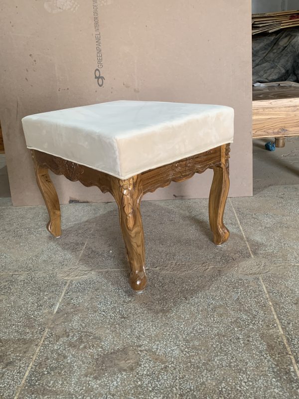 Teak Wood Sitting Stool - Image 2